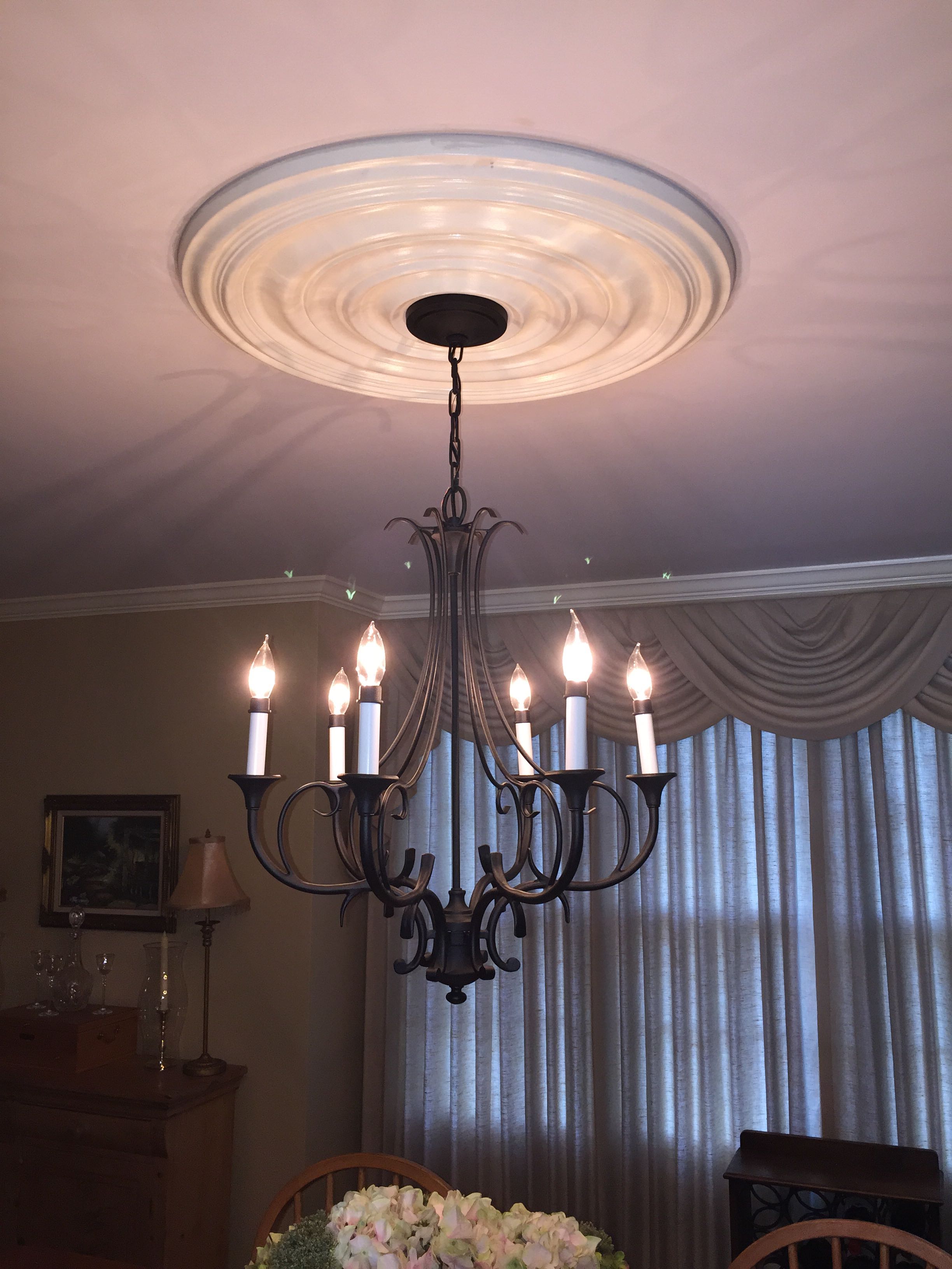 How To Choose Ceiling Medallions, How To Install Ceiling Medallion With Chandelier